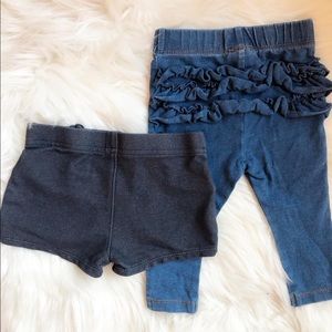 💙 Denim Duo 💙 Jegging/Shorts bundle